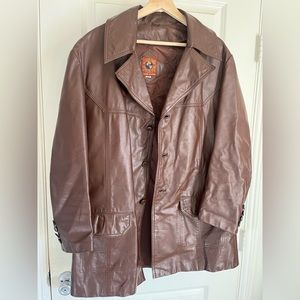 Vintage 100% genuine leather jacket.